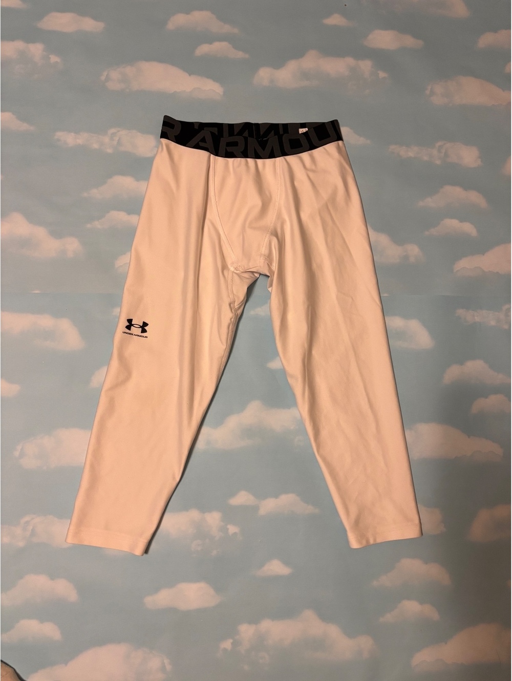 Under Armour White Compression Leggings size xs